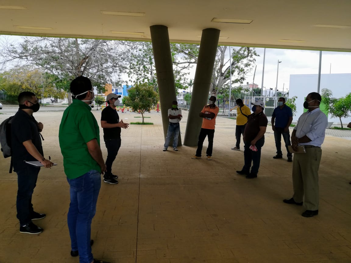 Con protocolos de bioseguridad se reinician las obras en Montería