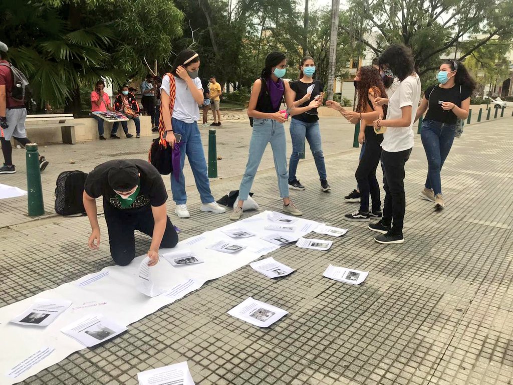 Sin contratiempos transcurrió el plantón en el parque Simón Bolívar de Montería