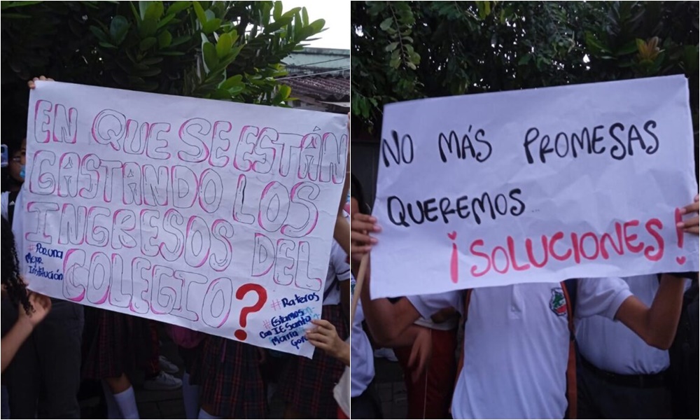 Tras protestas quedó listo el plan de mejoramiento para colegio Santa María Goretti en Montería