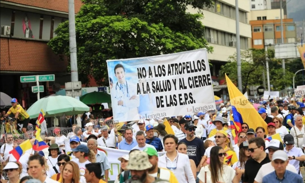 Así se vivieron las protestas desde Medellín en contra de las reformas del Gobierno Petro