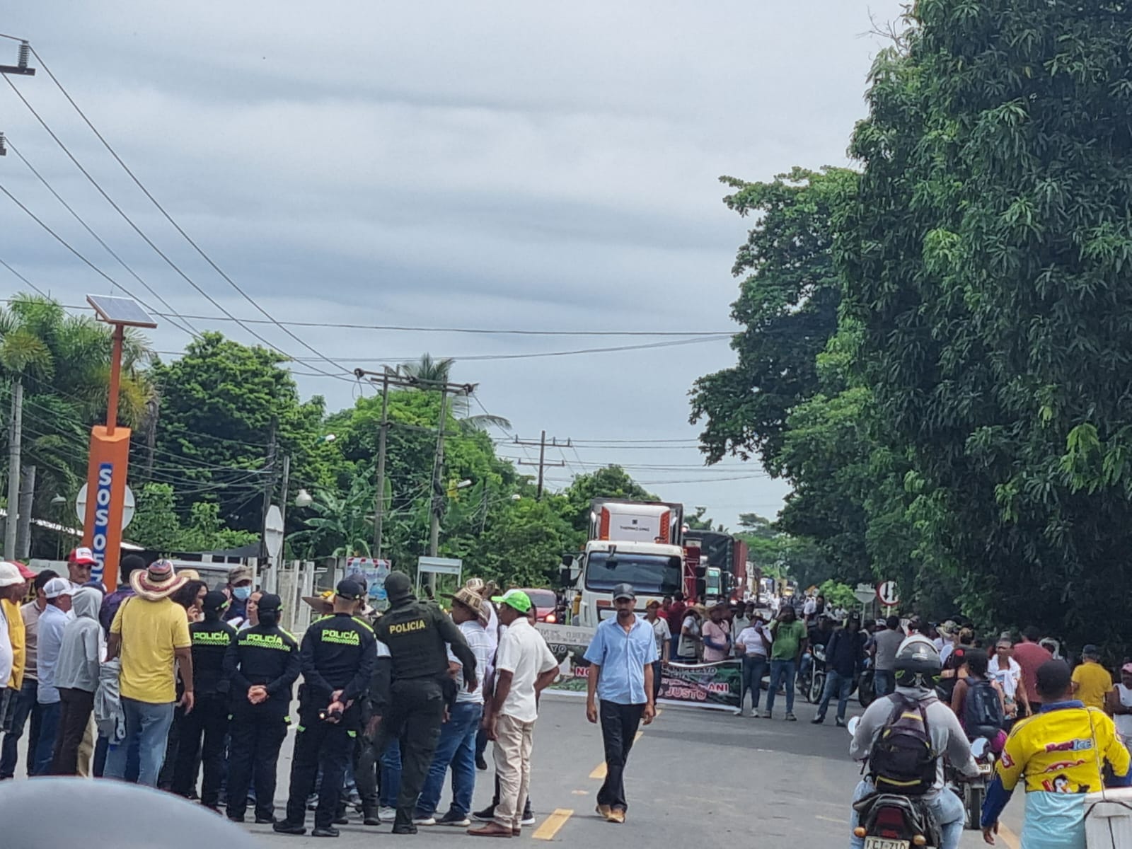 Minga indígena: bloquean vía Cereté – Lorica a la altura del corregimiento de Carrillo