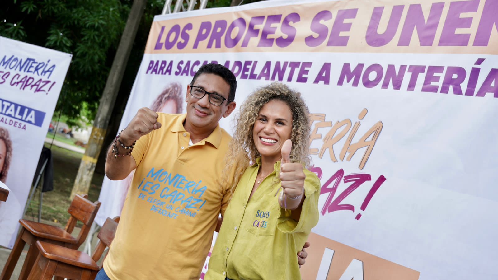 ¡Los profes se unen! Leonel Márquez se adhiere a la candidatura de Natalia a la Alcaldía de Montería