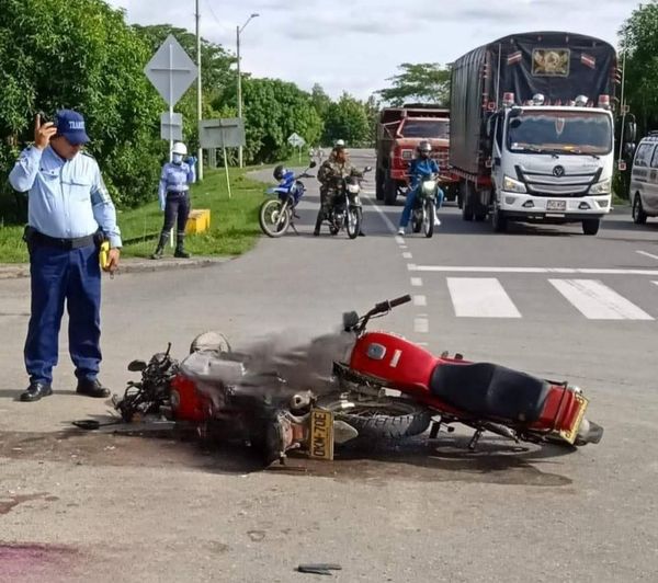 Siguen los accidentes, tres heridos de gravedad dejó choque de motos en vía Cereté – Ciénaga de Oro