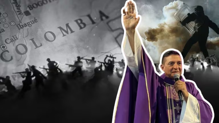 ‘Crucifican’ al Padre ‘Chucho’ por decir que «Colombia se prepara para una guerra civil», ¿Exageró o no?