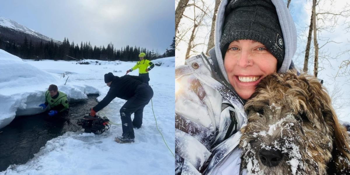 ¡Amor incondicional! Mujer murió abrazada a su perro tras lanzarse a un lago congelado para intentar salvarlo
