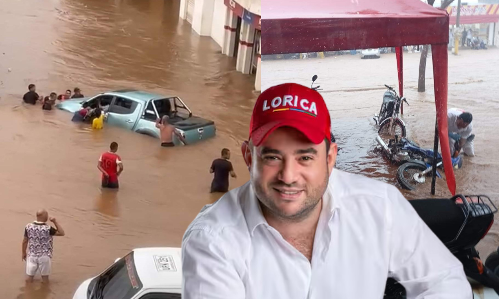 Situación en Lorica por fuertes lluvias es lamentable, alcalde hace llamado al gobierno Nacional