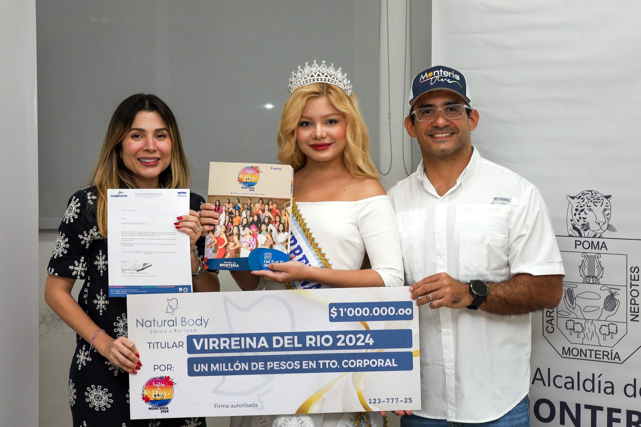 Alcalde y Gestora Social entregaron premios a las cinco finalistas del Reinado del Río 2024
