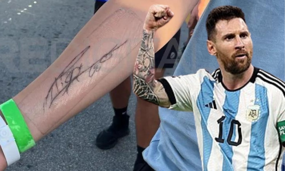 “Gracias Leo, te amo”: periodista le pidió la firma a Lionel Messi y se lo tatuó ¿Usted haría lo mismo?