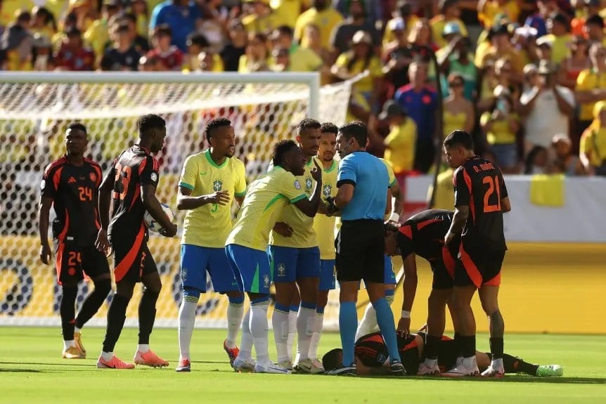 Mala noticia para Brasil: Vinicius se perderá los cuartos de la Copa América contra Uruguay