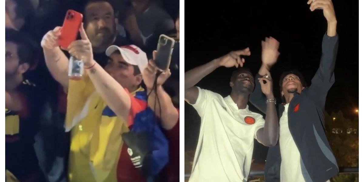 «Crece la ilusión»: emocionante banderazo de los hinchas colombianos previo al juego con Uruguay