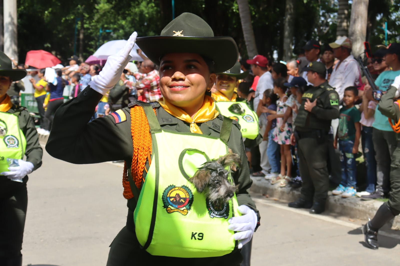 Policía Nacional y Fuerzas Militares se lucieron durante desfile del 20 de julio