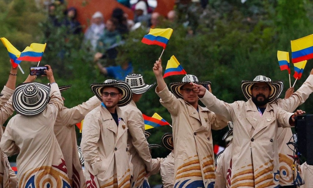 Así fue la presentación de Colombia en la inauguración de los Juegos Olímpicos de París 2024