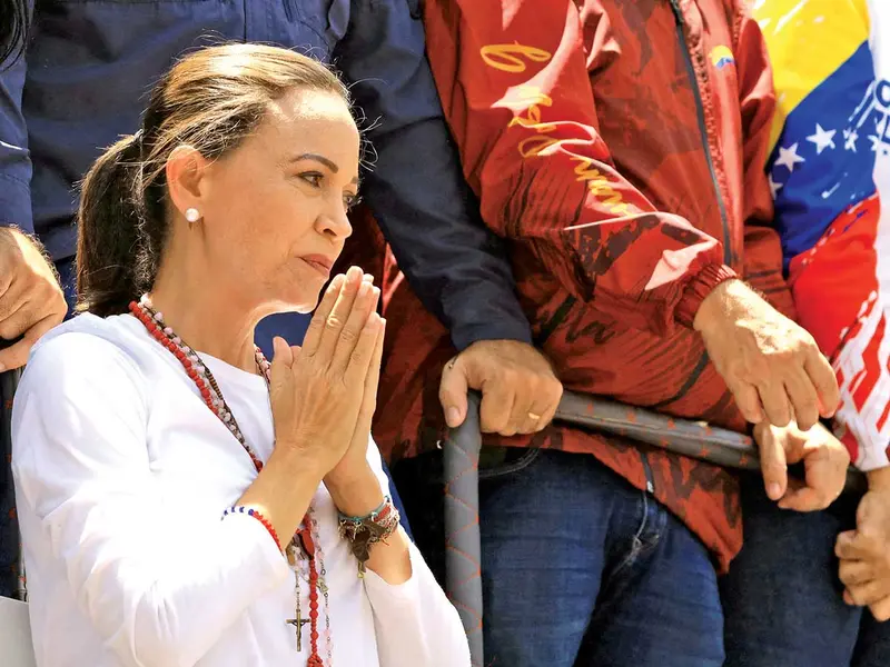 Más fuerte que nunca, aparece opositora María Corina Machado en Venezuela