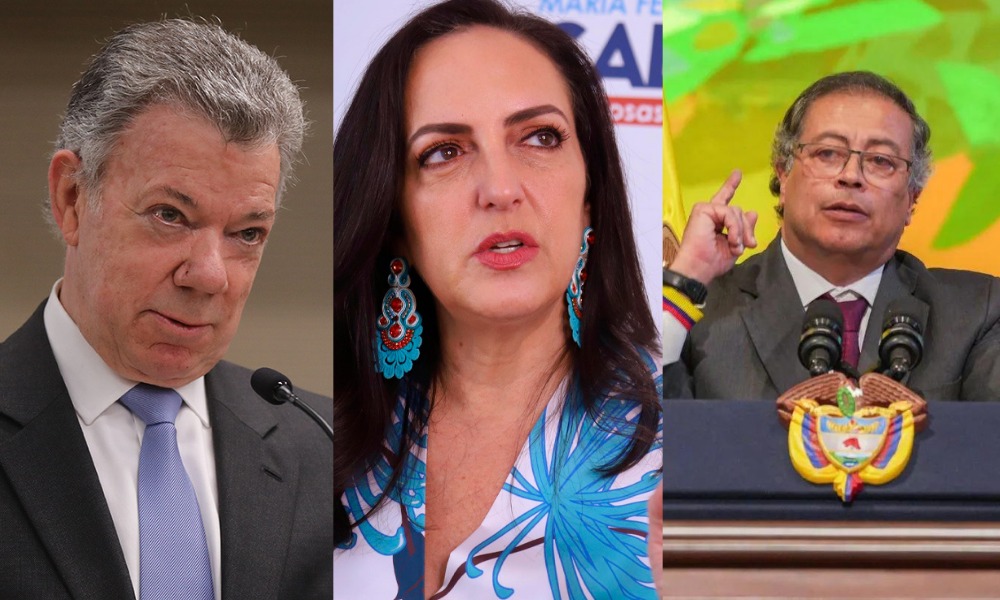 María Fernanda Cabal insiste que Santos fue clave para la presidencia de Petro y que ahora está «desesperado»