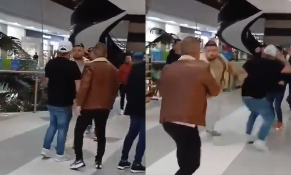 ¡Vergonzoso! Giovanny Ayala y Ciro Quiñonez se fueron a los golpes en pleno centro comercial