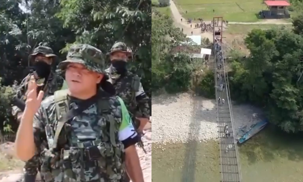 Las disidencias de las FARC generan revuelo por inaugurar un puente vehicular ¿Dónde está el Gobierno?