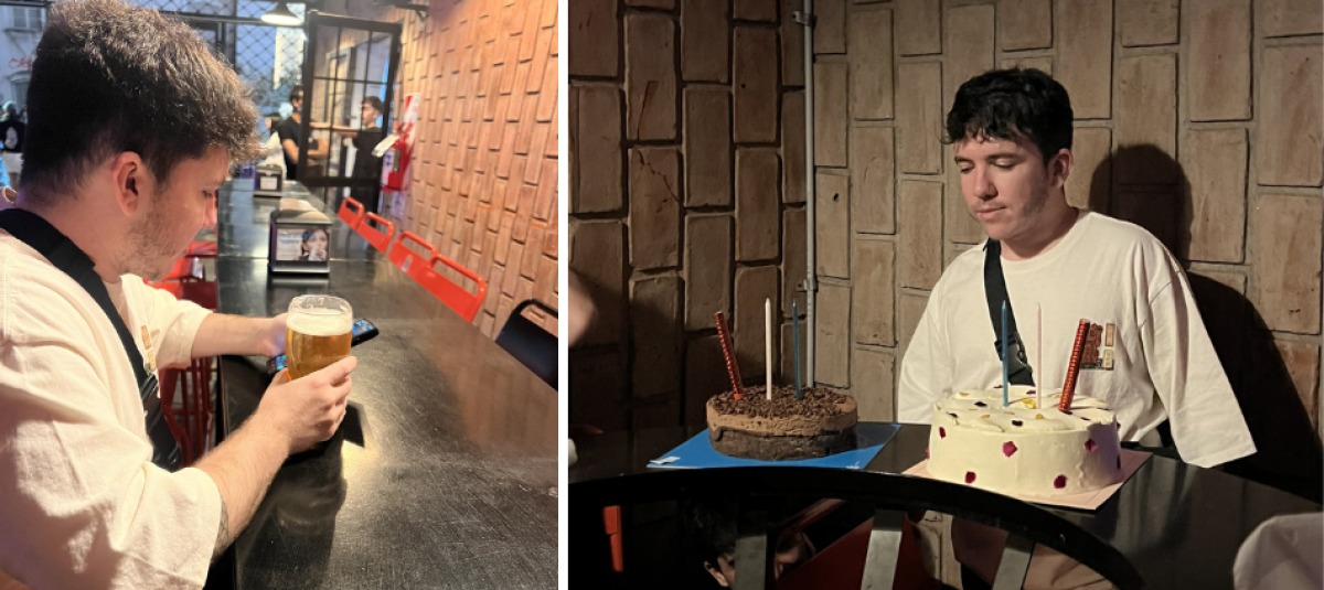 Reservó mesa en un bar para celebrar su cumpleaños y sus invitados no llegaron, pero terminó más feliz de lo que esperaba  