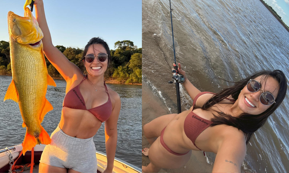 Hermosa pescadora conquista las redes sociales por su talento y belleza