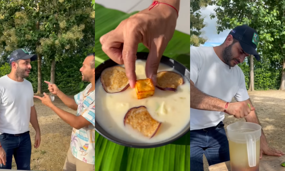 ¡No hay nada que el Gober no haga sabroso! Se unió a Said para preparar un delicioso mote de queso