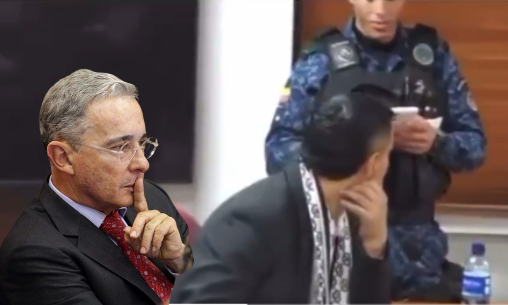 Guardia del INPEC supuestamente pasa respuestas a Monsalve en juicio contra Uribe