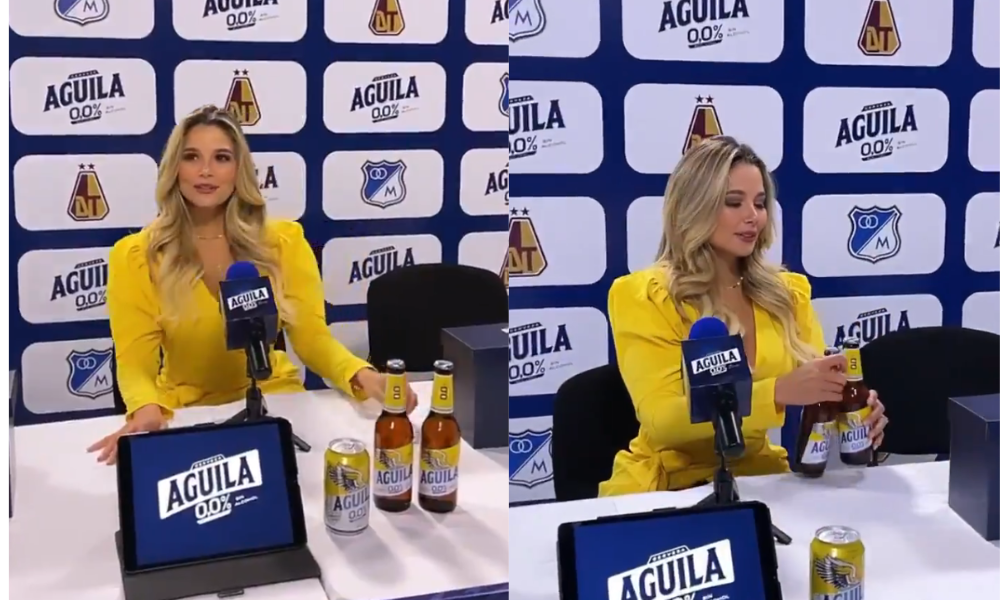 ¡Tronco e’ mujer! La hermosa Melissa Martínez es una dura para destapar cervezas