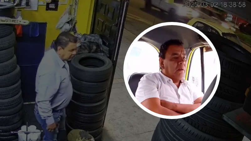 Taxista dice que cayó en la tentación del diablo tras robarle el celular a trabajadora de montallantas