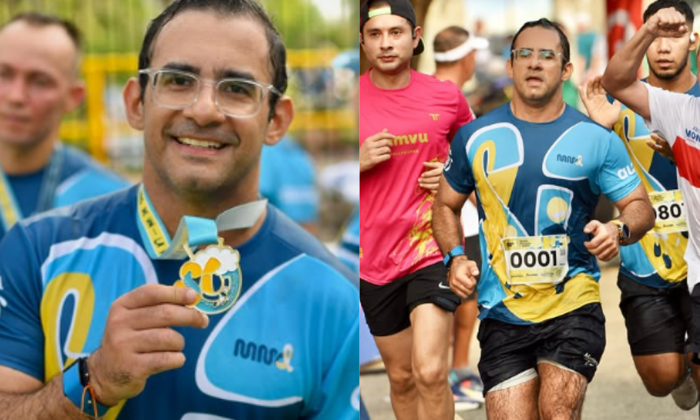 El alcalde Hugo Kerguelén corrió la Media Maratón Dorada por los “Pelones”